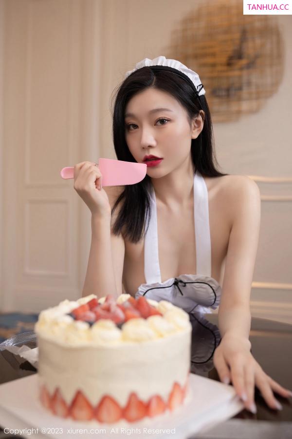 安然Maleah  [XiuRen]高清写真图 2023.04.11 No.6556 安然anran 女仆服美腿第3张图片
